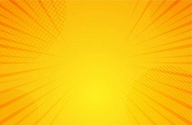 Sarı renkli çizgi film arkaplanı