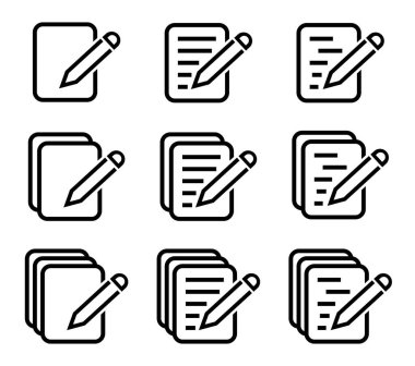 dokument ikona na biaym tle