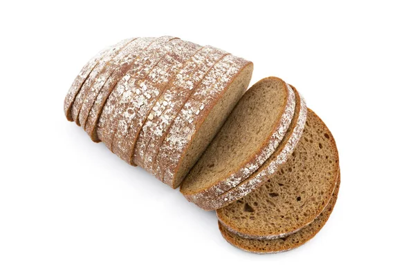 Wholemeal Bread White Background — Stock Photo, Image