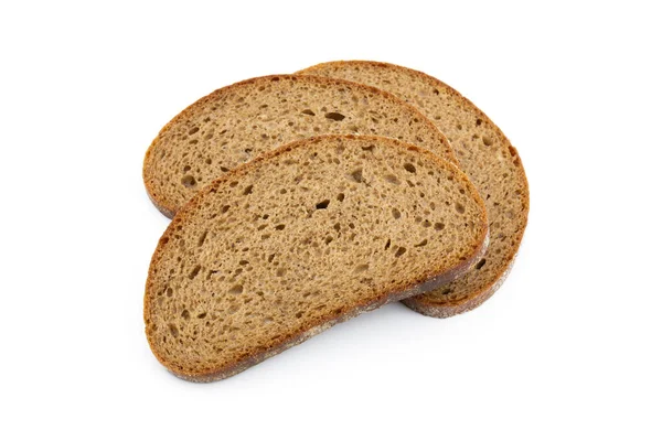 Celozrnný Chléb Bílém Pozadí — Stock fotografie