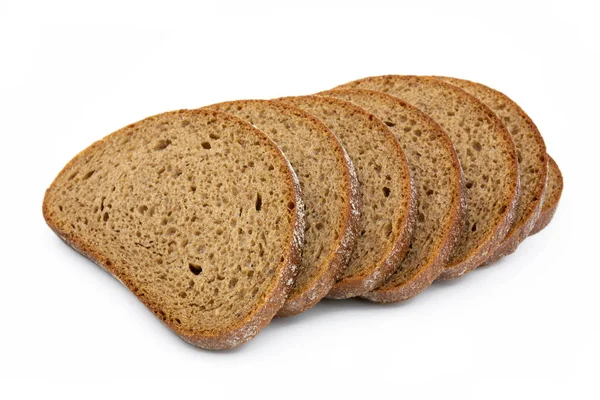 Celozrnný Chléb Bílém Pozadí — Stock fotografie