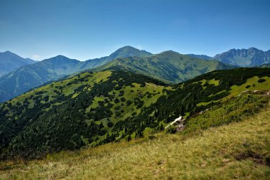 Tatra Dağları, Grze 'den Rako' ya ve Woowiec 'e manzara