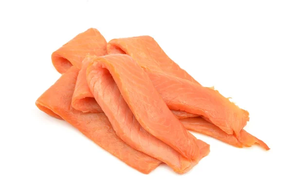 Cold Smoked Salmon Isolated White Background — Stock Photo, Image