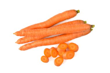 Beyaz arka planda havuç