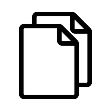 Beyaz arkaplan üzerindeki belge simgesi