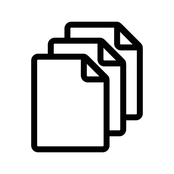 Icône Document Sur Fond Blanc — Image vectorielle