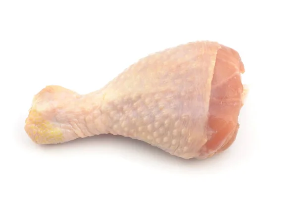 Noga Kurczaka Białym Tle — Zdjęcie stockowe