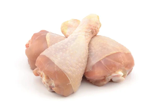 Kaki Ayam Dengan Latar Belakang Putih — Stok Foto
