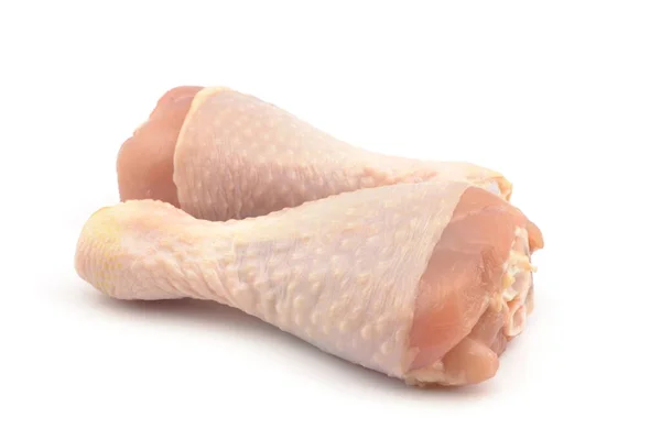 Kycklingklubbor Vit Bakgrund — Stockfoto