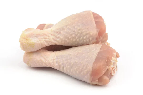 Csirke Lábak Fehér Alapon — Stock Fotó