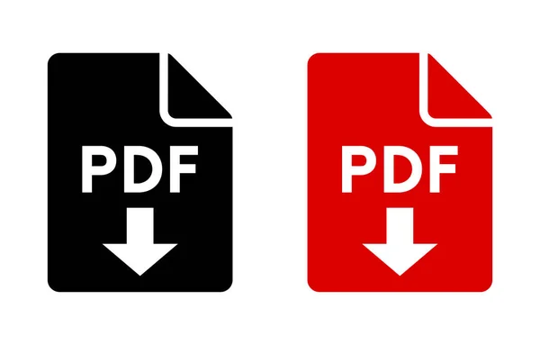 Pdf Dateisymbol Auf Weißem Hintergrund — Stockvektor
