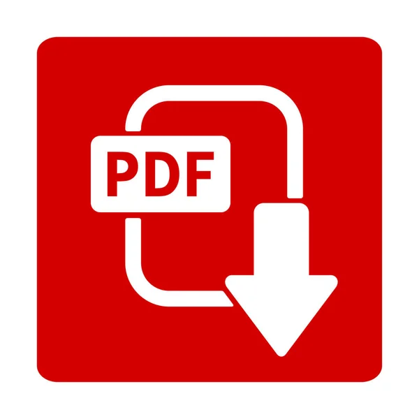 白い背景の上の Pdf ファイルのアイコン — ストックベクタ