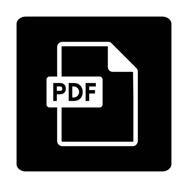 Icono Archivo Pdf Sobre Fondo Blanco — Archivo Imágenes Vectoriales
