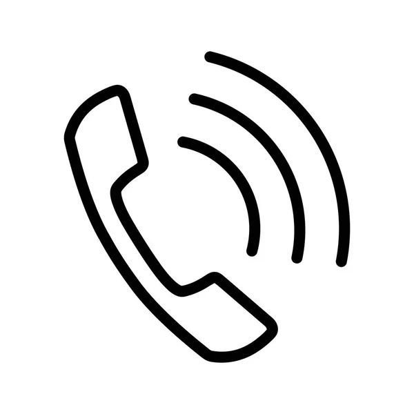 Beyaz Arkaplanda Telefon Simgesi — Stok Vektör