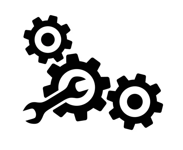 Gear Wrench Icon — Stock Vector