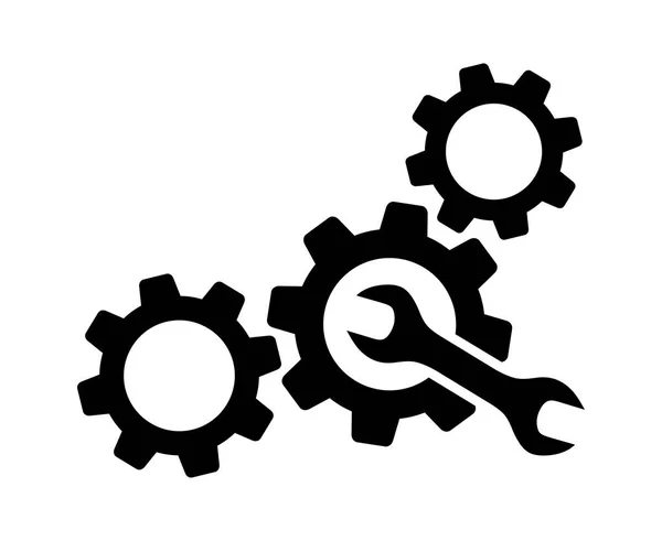 Gear Wrench Icon — Stock Vector