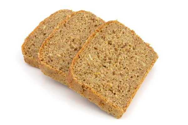 Хлеб Цельной Муки Белом Фоне — стоковое фото