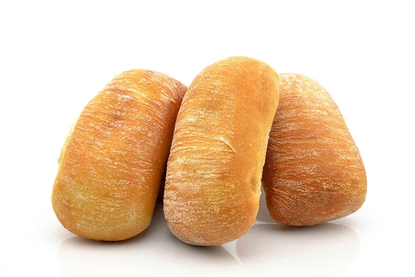 白い背景の上のパン — ストック写真