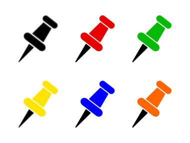 Beyaz zemin üzerine raptiye simgesini