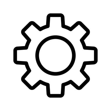 Beyaz arka planda dişli tekerleği