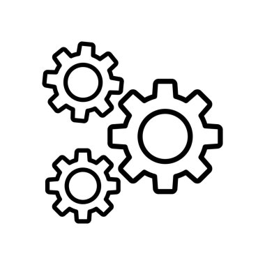 Beyaz arka planda dişli tekerleği