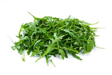 Beyaz bir arka plan üzerinde roka