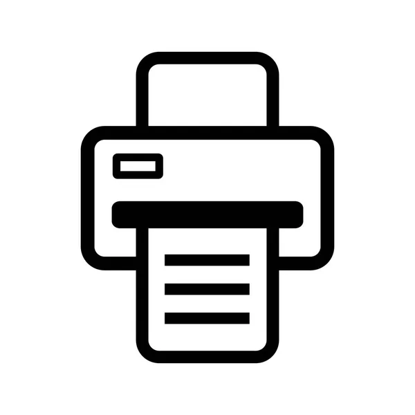 Icône Imprimante Sur Fond Blanc — Image vectorielle