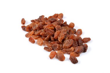 beyaz zemin üzerine kuru üzüm