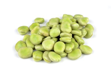 bakla beyaz zemin üzerine