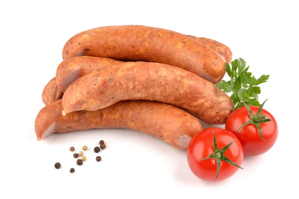 Sausage White Background — Stock Photo, Image