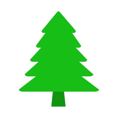 Beyaz arka planda noel ağacı