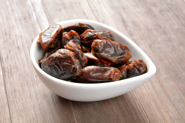 Dates Dried Bowl — Stock Photo, Image