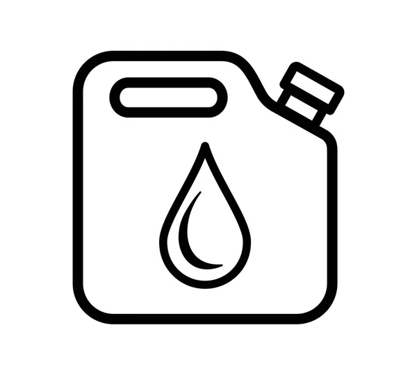 Canister Icon White Background — 스톡 벡터