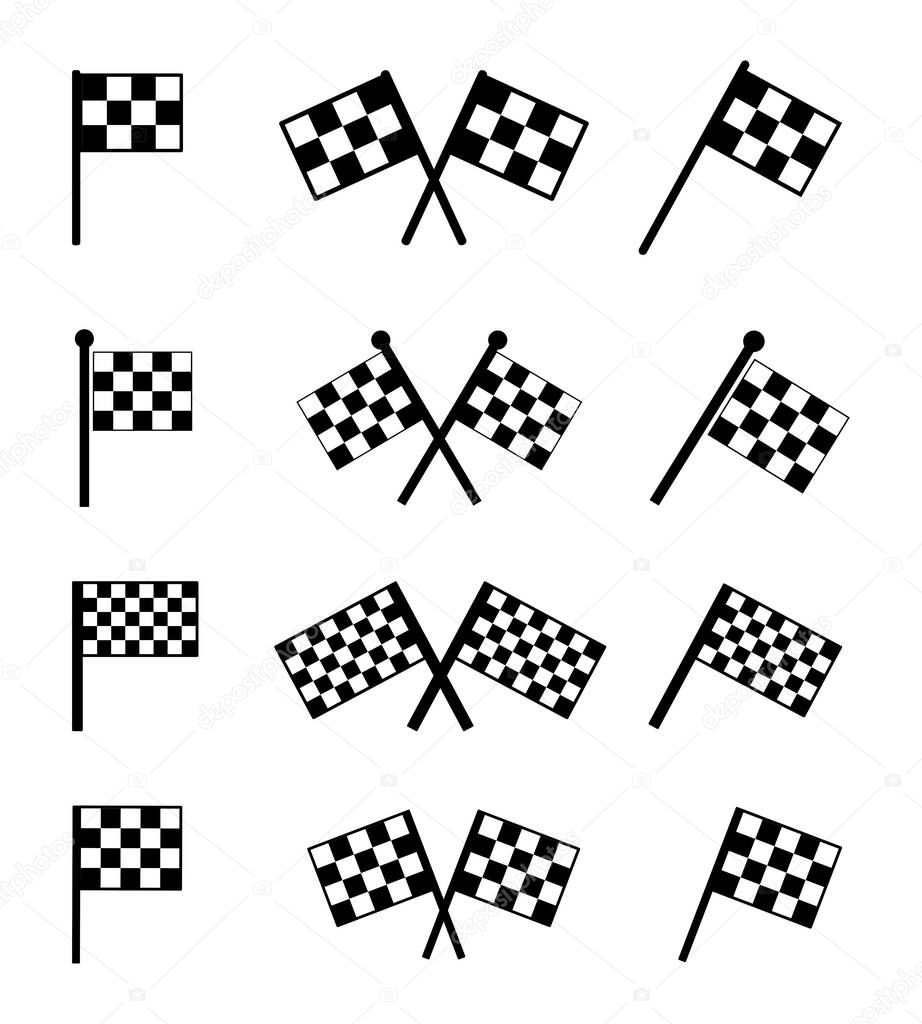 Flag icon on a white background