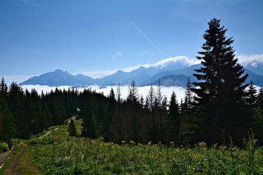 Tatras 'ta sis, patikadan Gsia Szyja' ya manzara