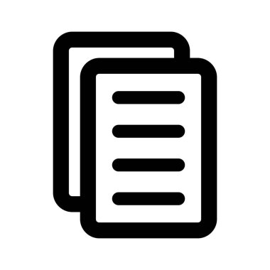 Beyaz arkaplan üzerindeki belge simgesi