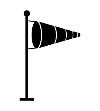 Rüzgar gülü simgesi beyaz arka plan üzerinde