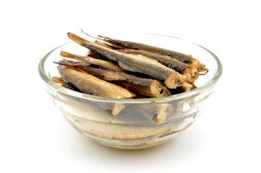 Çaça beyaz bir arka plan üzerinde füme