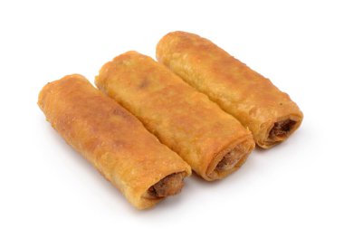 Beyaz bir arka plan üzerinde Çin böreği