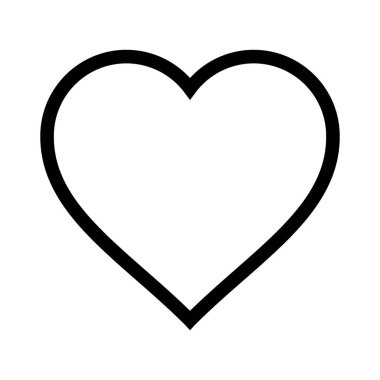 Beyaz arkaplanda kalp simgesi