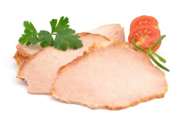 Dilimlenmiş domuz eti.