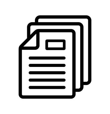 Beyaz arkaplan üzerindeki belge simgesi