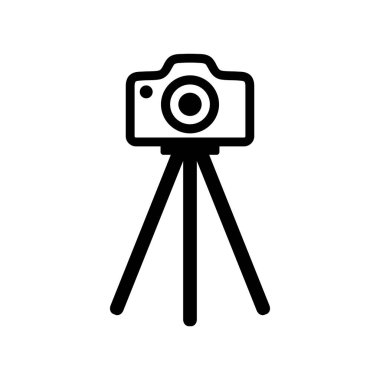 Beyaz arkaplanda kamera simgesi