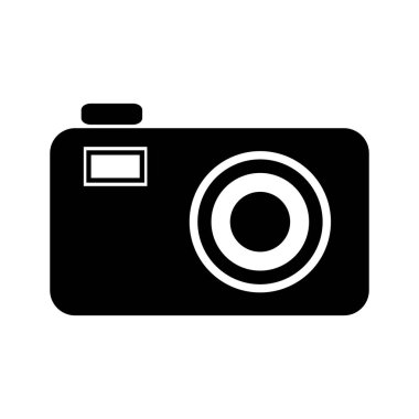 Beyaz arkaplanda kamera simgesi