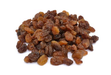 beyaz zemin üzerine kuru üzüm