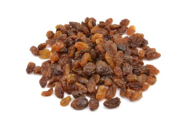 beyaz zemin üzerine kuru üzüm