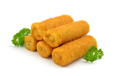 Beyaz bir arka plan üzerinde Çin böreği