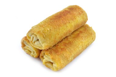 Beyaz bir arka plan üzerinde Çin böreği