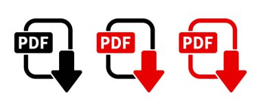 ikona pobierania pdf na biaym tle