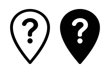 Soru işareti ile sohbet simgesi